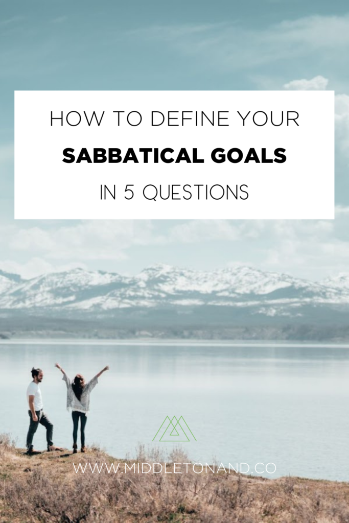 sabbatical goals questions
