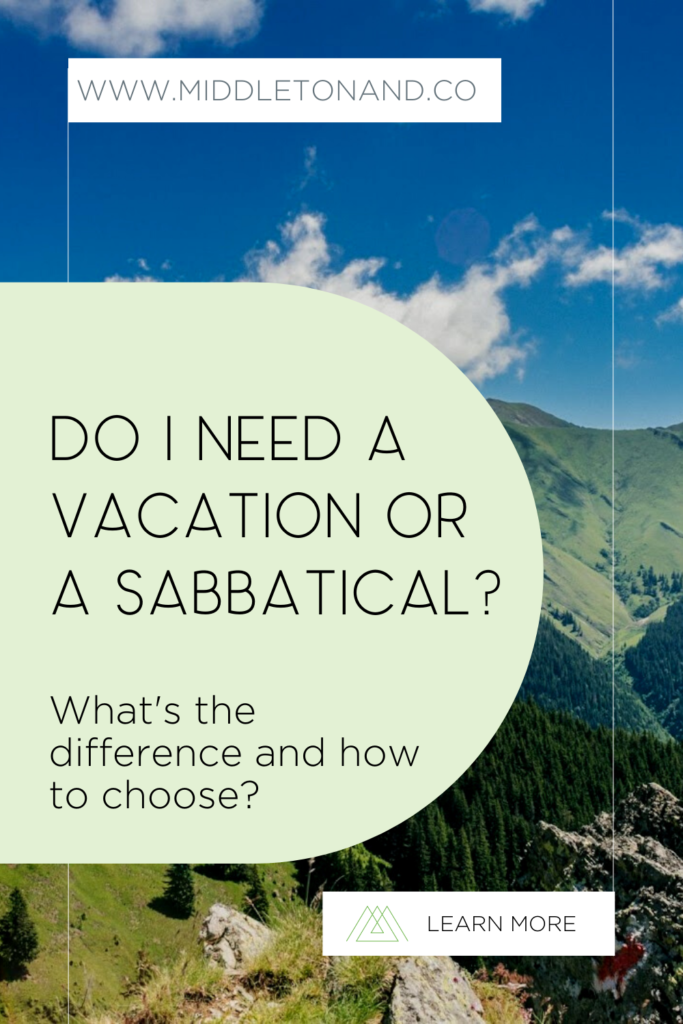 sabbatical vs vacation