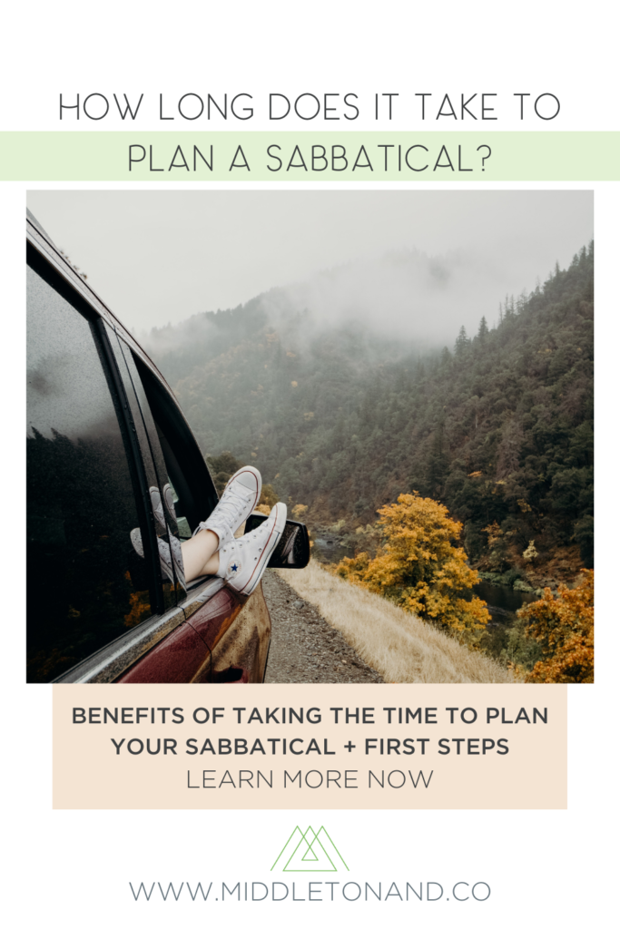 Planning a sabbatical