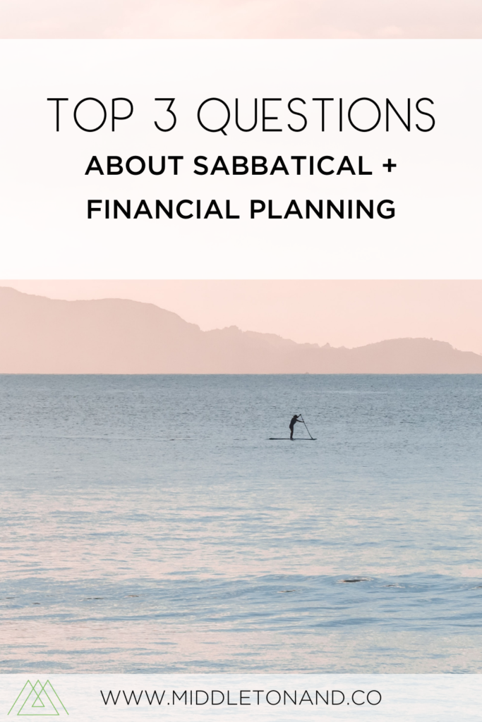 sabbatical - financial planning