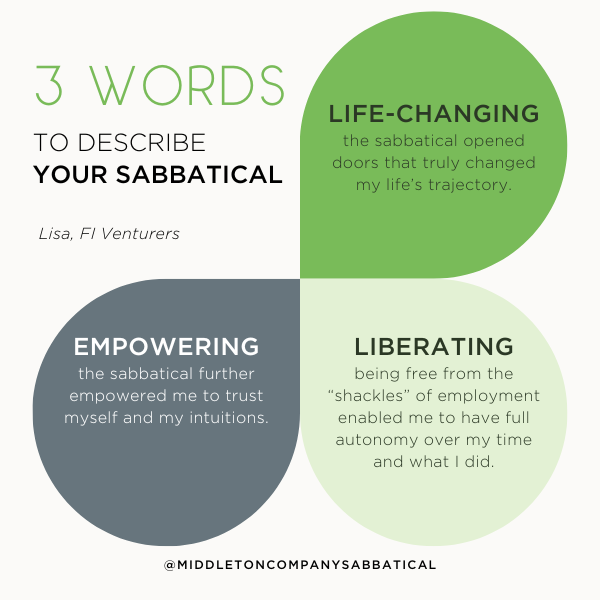 Benefits of taking a sabbatical