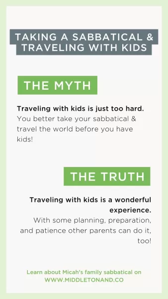 Taking a sabbatical with kids - myths & truths